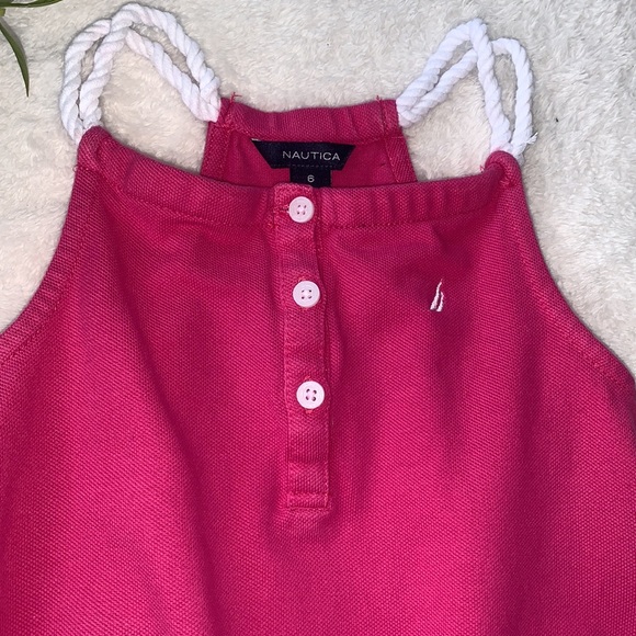 Nautica Girls Hot Pink Romper 6 VGUC - Picture 3 of 13